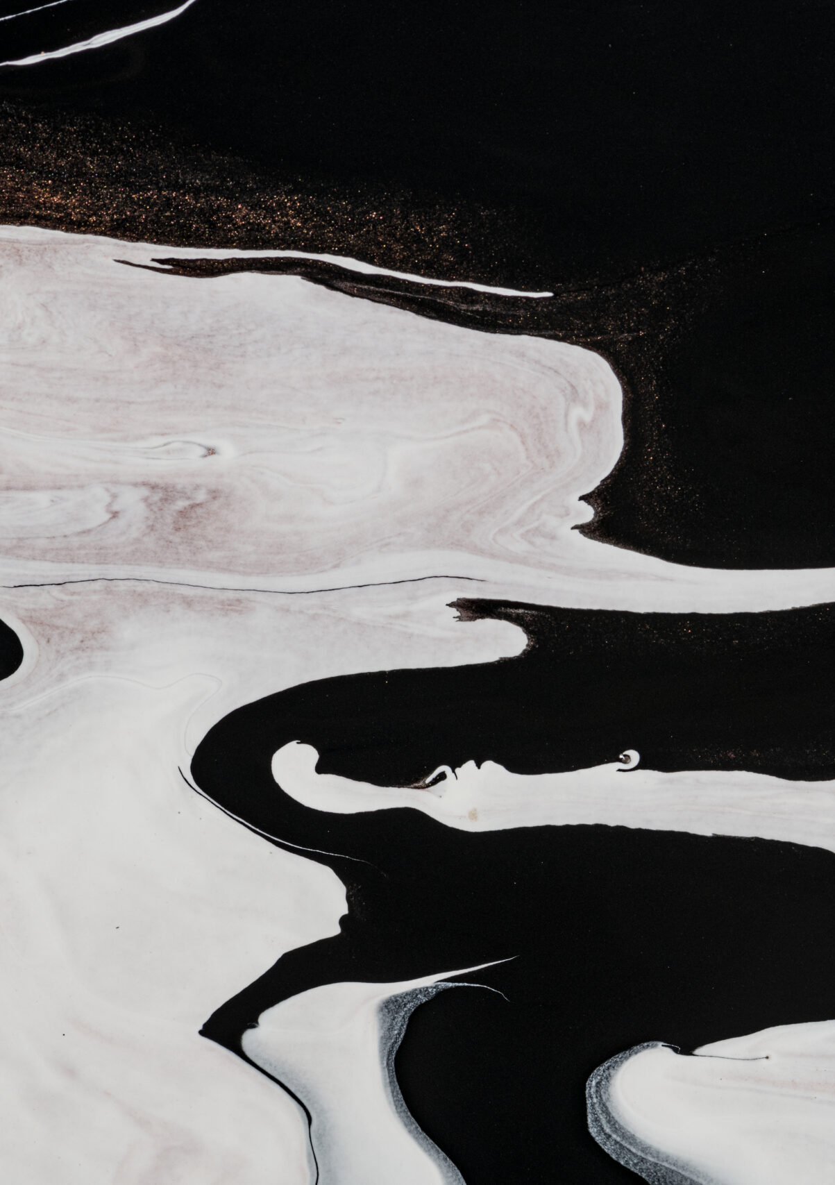 black liquid marble background abstract flowing texture experime